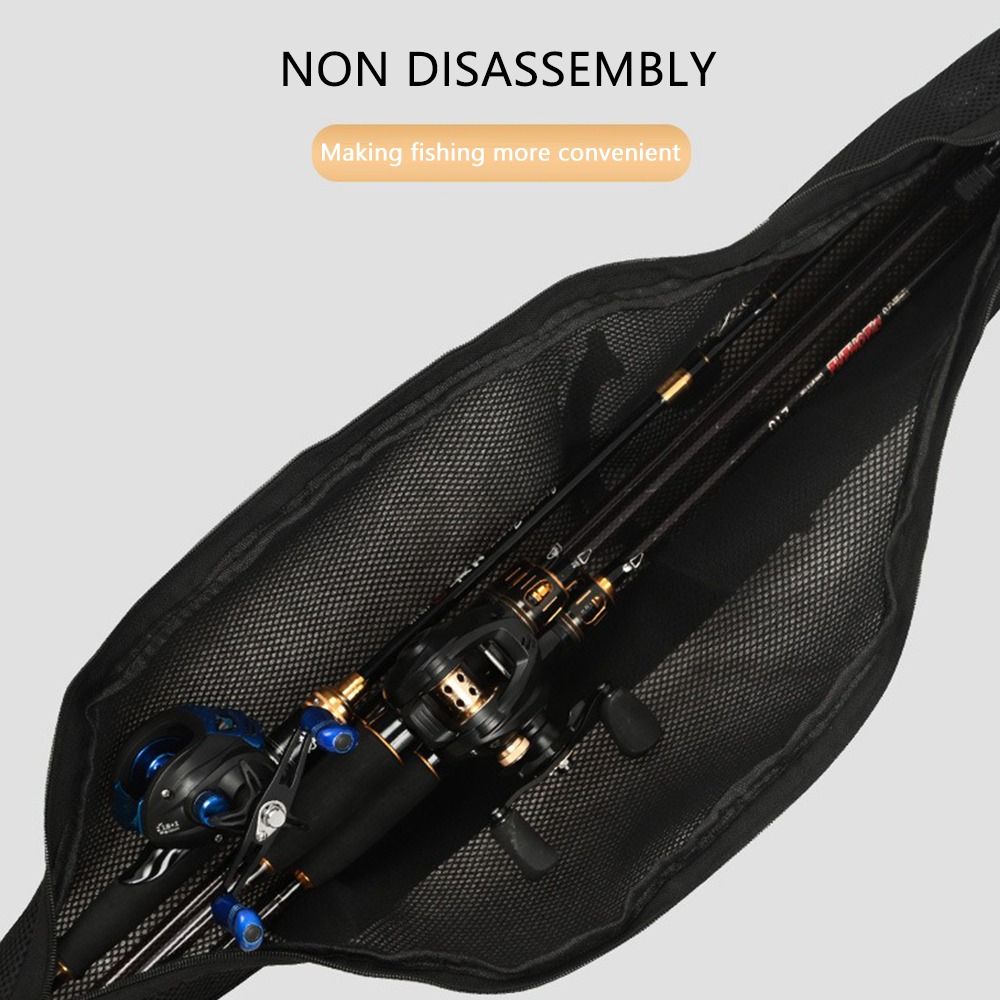 Fishing Line Box - Portable Folding Fishing Rod Bag Black