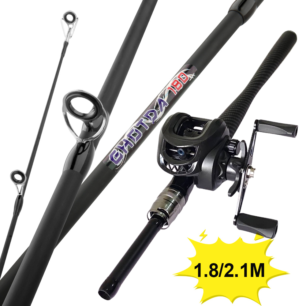 Fishing Line Spool - Fishing Set Bait Casting Lure Rod