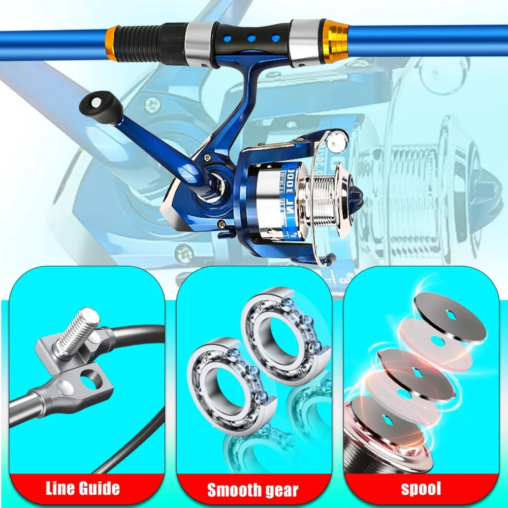2.1-3.6M Telescopic Glass Fibe - огляд і ціна Fishing Line Spool